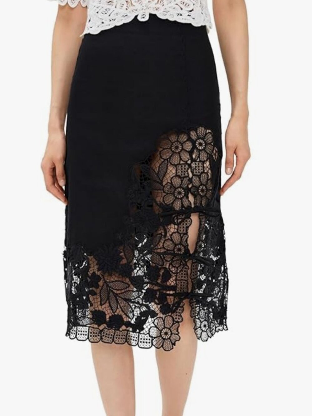 Sea Women's Katharine Embroidery Tie Skirt Sz 6